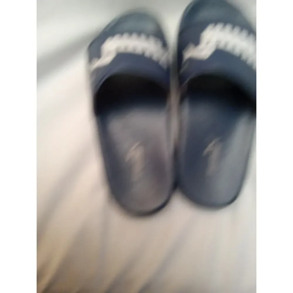 PUMA COOL CAT 2.0 V SPORT Boy's Size 12.5 NAVY SLIP ON SLIDES SANDALS